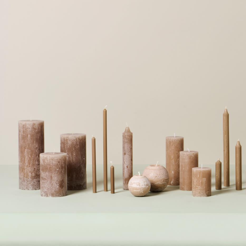 Rustikale Kerze leinen groß - Ib Laursen