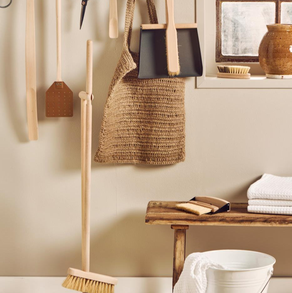 Fliegenklatsche mit Leder und Baumwollschnur - Ib Laursen