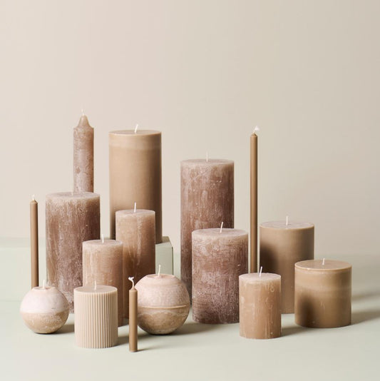 Rustikale Kerze leinen groß - Ib Laursen