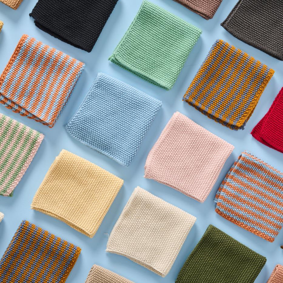 Spüllappen Mynte Wheat Straw gestrickt 2 Stk - Ib Laursen