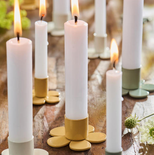 Kerzenhalter blumenförmig cafe cream - Ib Laursen