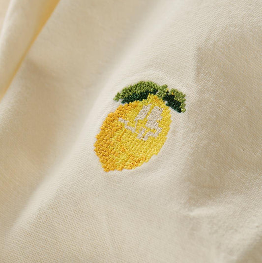 Stoffserviette Summer Vibes mit Zitrone 4 Stk  - Ib Laursen