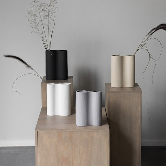Keramikvase Bunn weiß - Storefactory