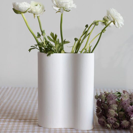 Keramikvase Bunn weiß - Storefactory