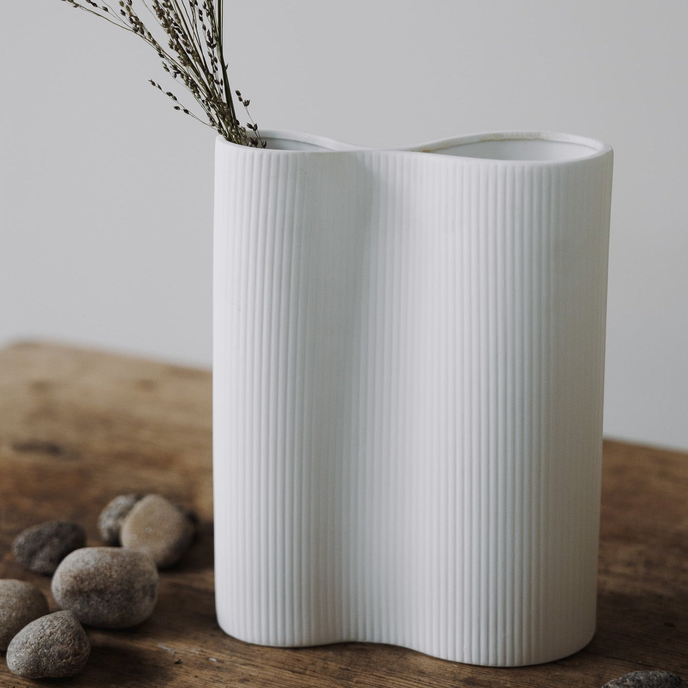 Keramikvase Bunn weiß - Storefactory