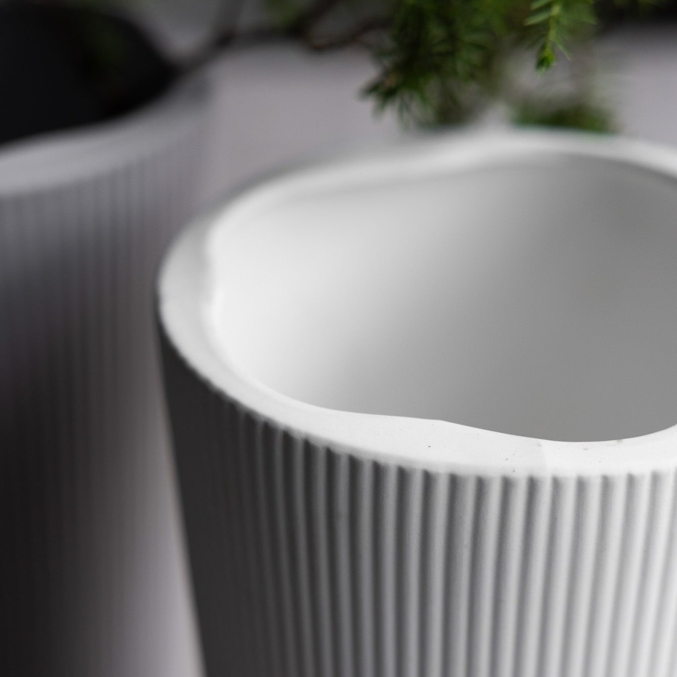 Keramikvase Eksberg weiß - Storefactory