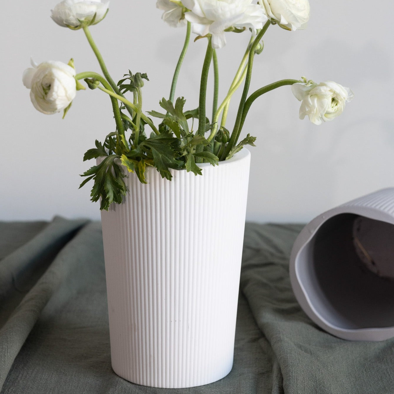 Keramikvase Eksberg weiß - Storefactory