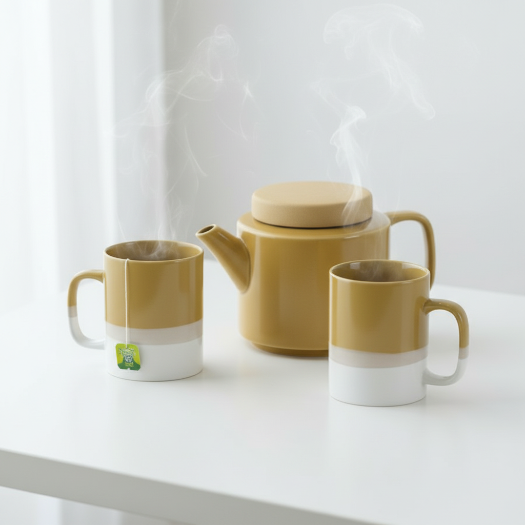 SPAR-SET: Teekanne & 2 Tassen von Kinta