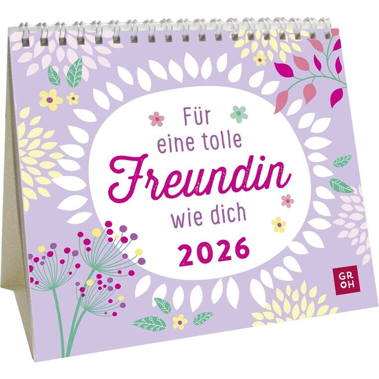 Mini-Kalender 2026: Für eine tolle Freundin wie dich - Groh