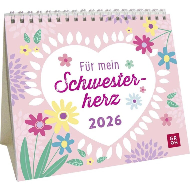 Mini-Kalender 2026: Für mein Schwesterherz - Groh