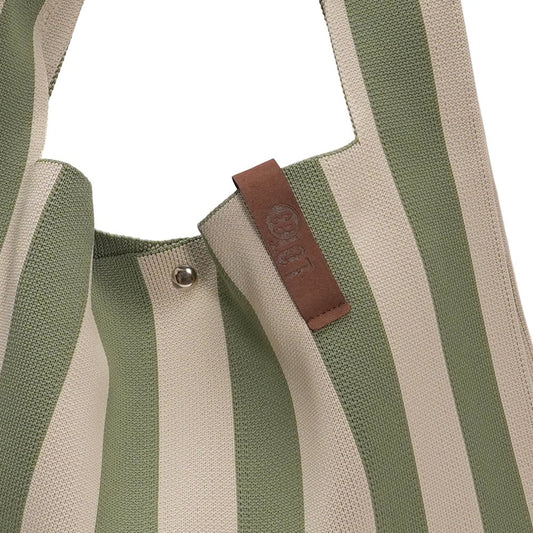 Shopper Lois - Grün/Beige - LOT83