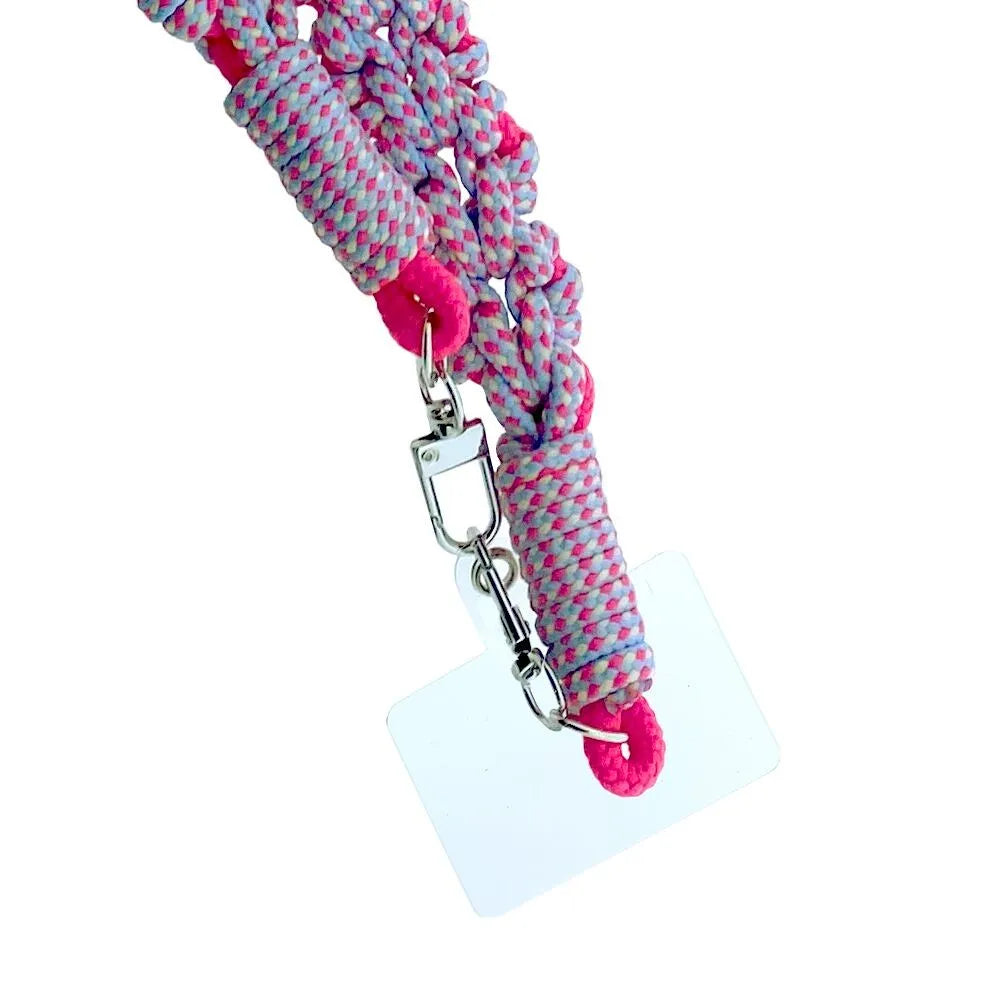 Handykette lang - Blau/Rosa - LOT83