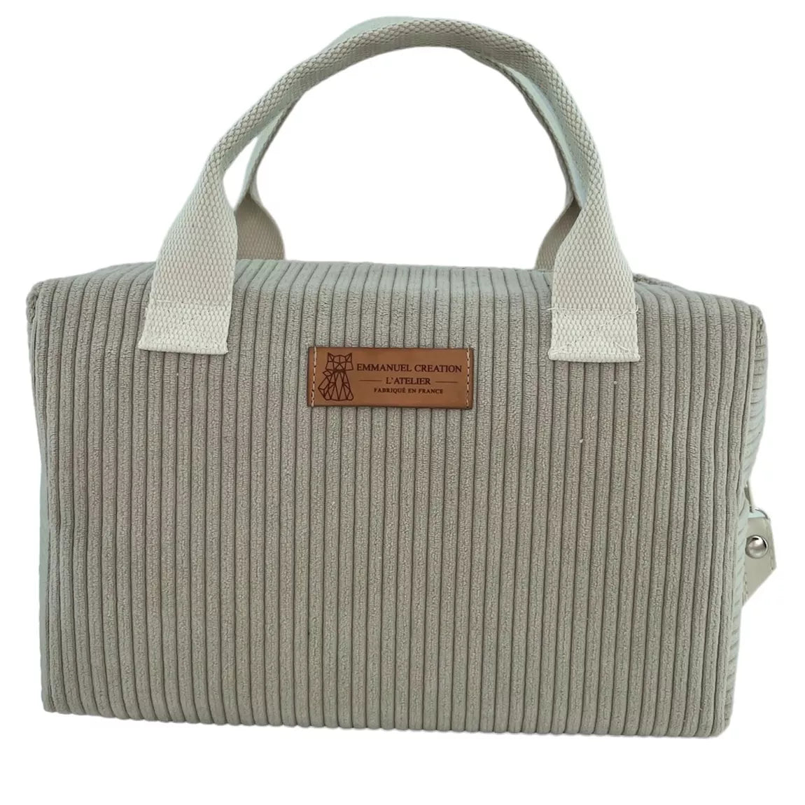 Isoliertasche Ice Cube S, „Corduroy“ taupe - Emmanuel création
