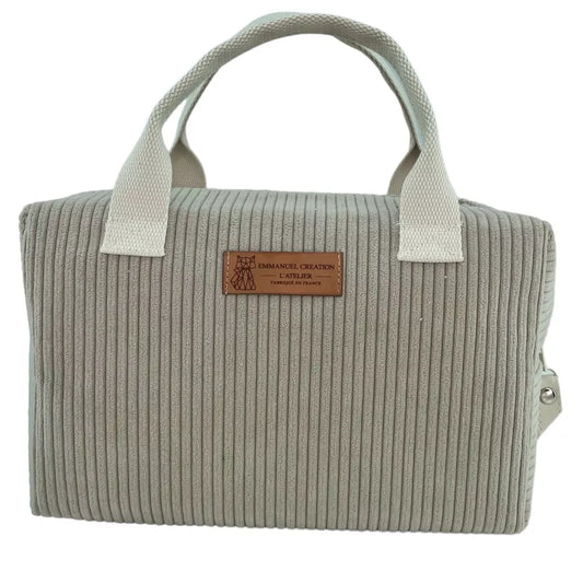 Isoliertasche Ice Cube S, „Corduroy“ taupe - Emmanuel création