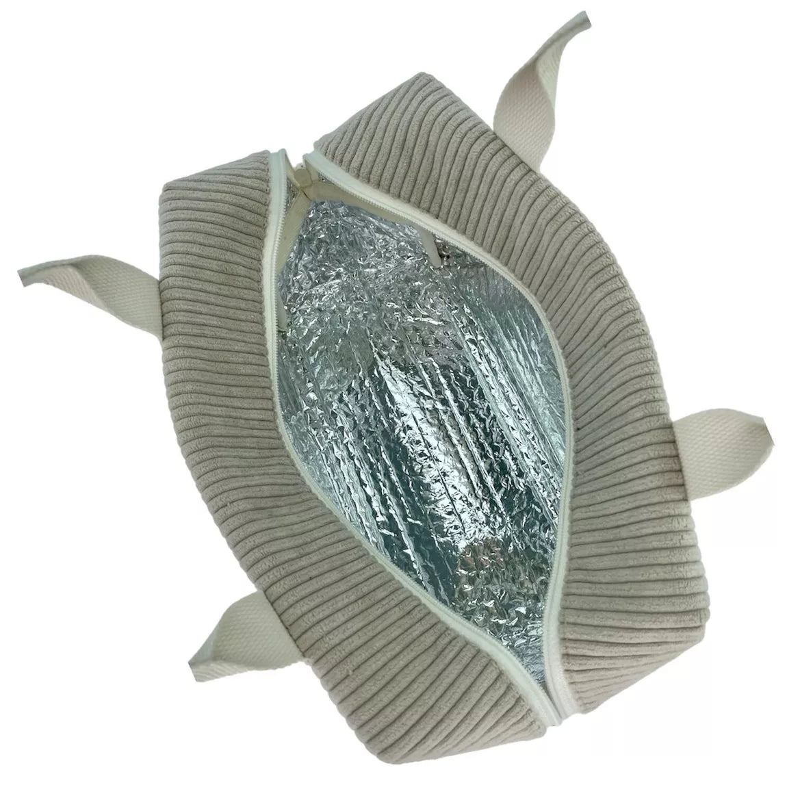 Isoliertasche Ice Cube S, „Corduroy“ taupe - Emmanuel création