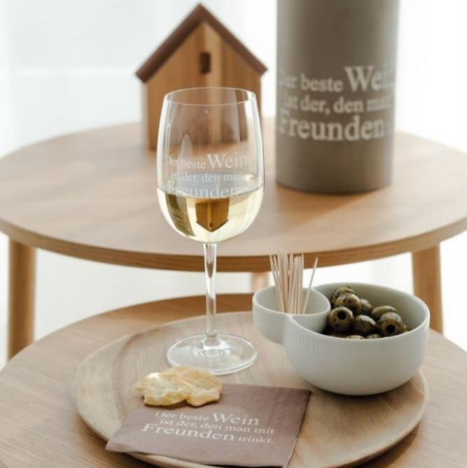 Weinglas "Der beste Wein" - Räder