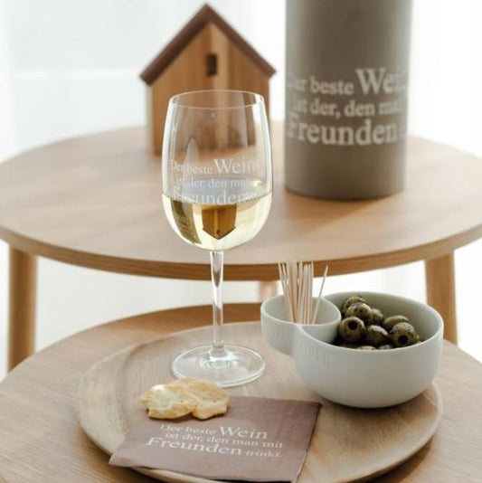 Weinglas "Der beste Wein" - Räder