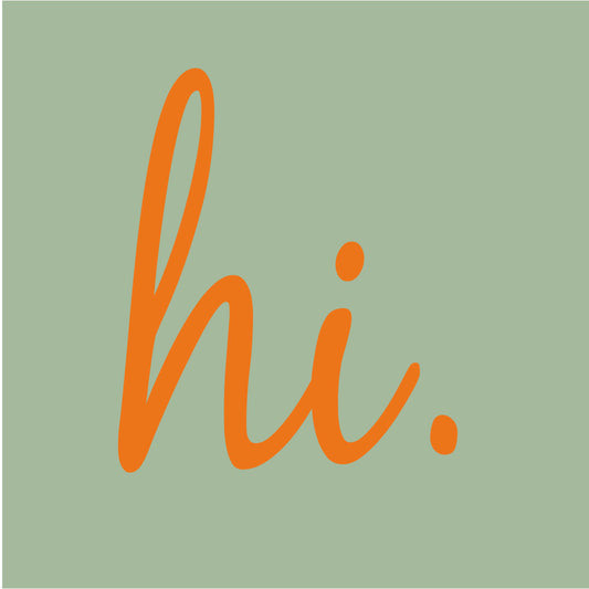 Cocktailserviette "Hi" - ppd