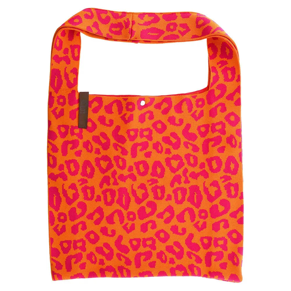 Shopper Lois - Leo Muster Pink Orange - LOT83