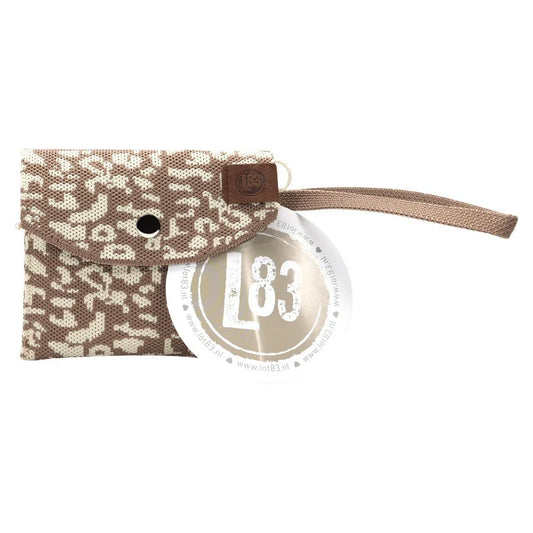 Gewebte Geldbörse Julia Leo Weiß/Taupe - LOT83