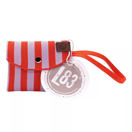 Gewebte Geldbörse Julia Flieder/Orange - LOT83