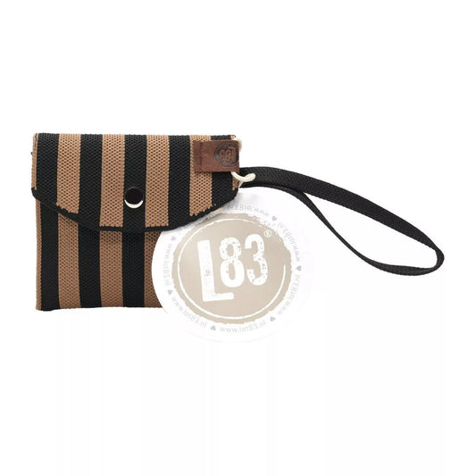 Gewebte Geldbörse Julia Beige/Schwarz - LOT83