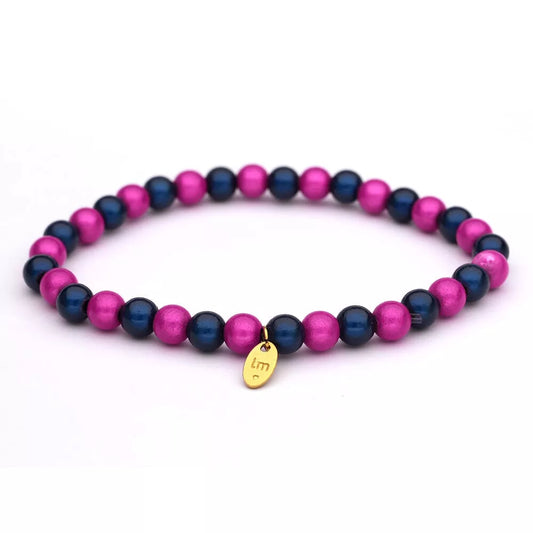 LizzyMae Armband Fuchsia Navy - Lot83