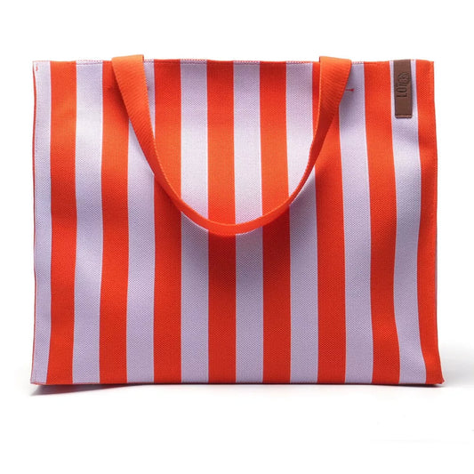 Shopper Lara- Gestreift Orange Flieder - LOT83