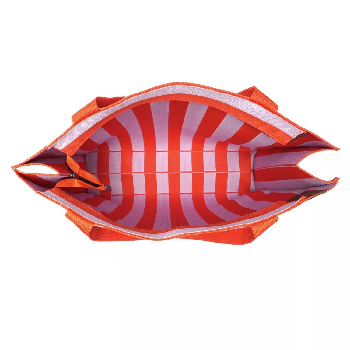 Shopper Lara- Gestreift Orange Flieder - LOT83