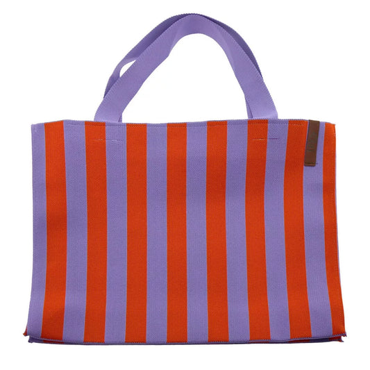Shopper Lara- Gestreift Lila Orange - LOT83