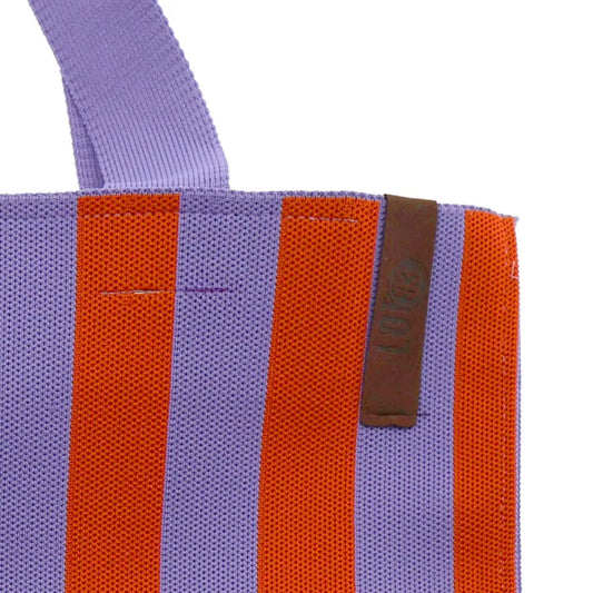 Shopper Lara- Gestreift Lila Orange - LOT83