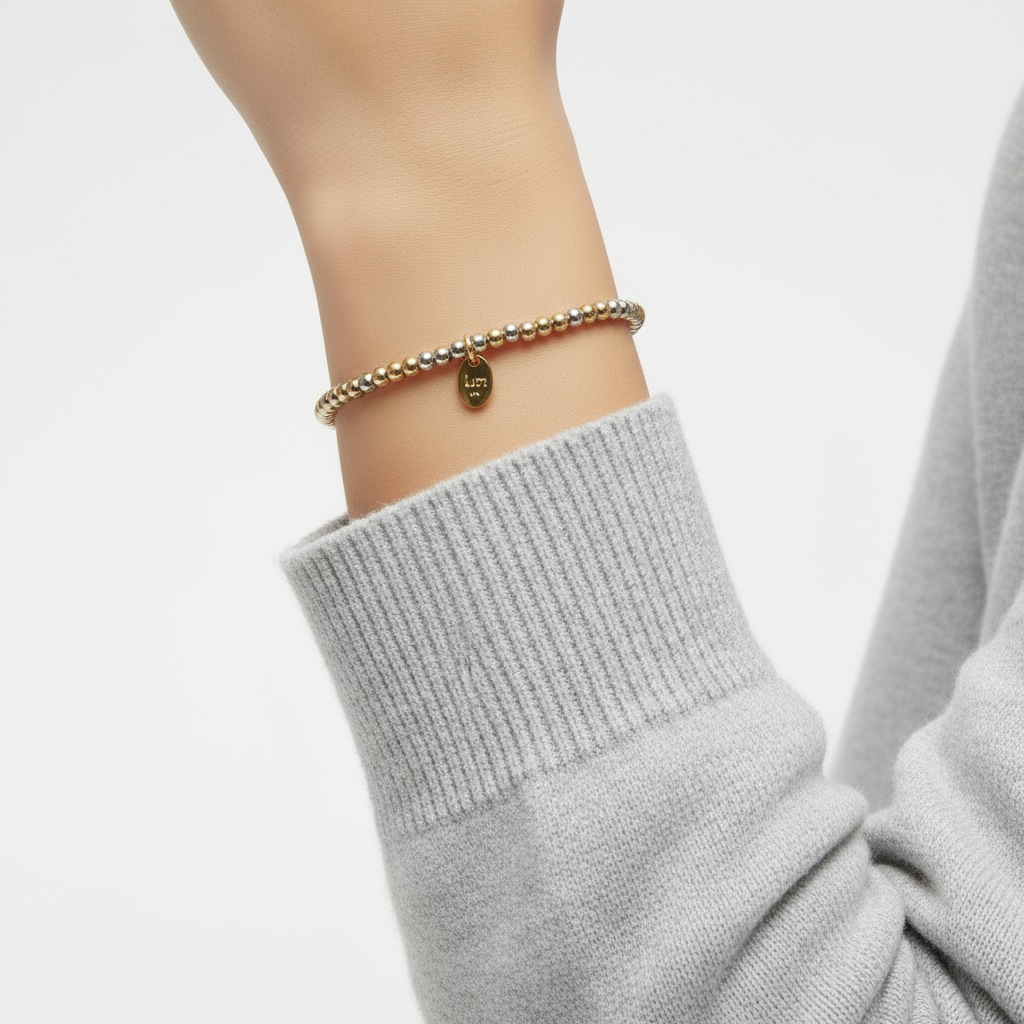 LizzyMae Armband stainless steel - Gold/Silber 2,5mm - Lot83