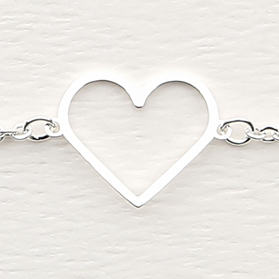 Armband - Herz silber