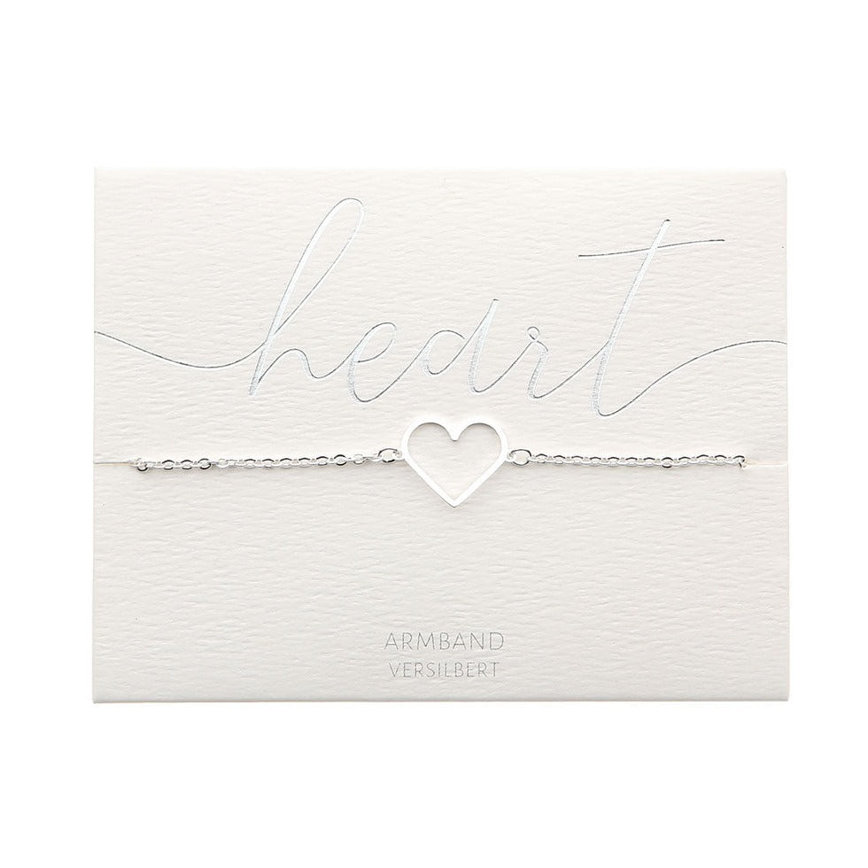 Armband - Herz silber