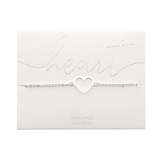 Armband - Herz silber