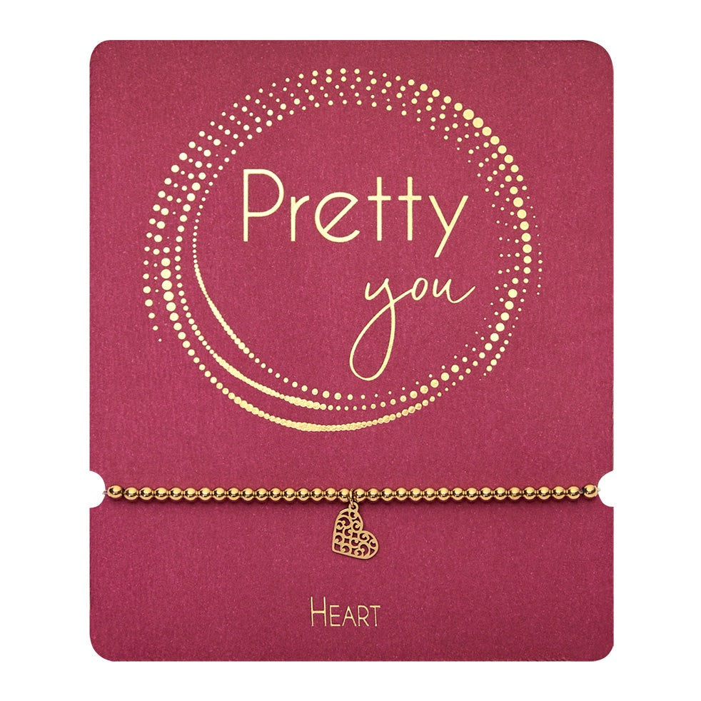 Kugelarmband - "Pretty you" - Herz