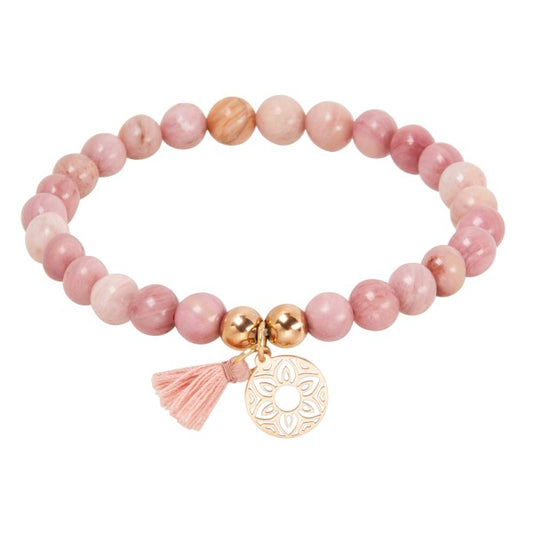 Echtsteinarmband - "Stones of nature"  - Mandala der Liebe