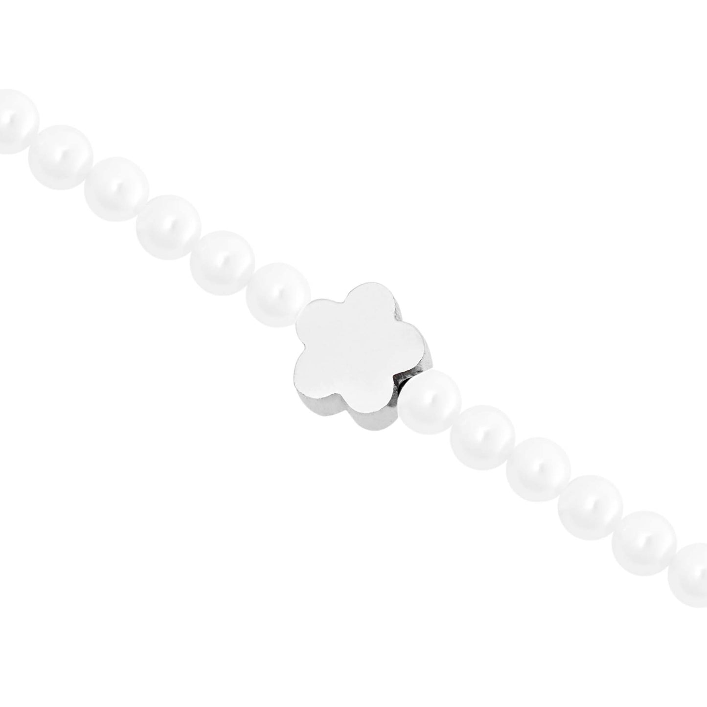 Armband - "New Wonderful Moments" - versilbert - Blume