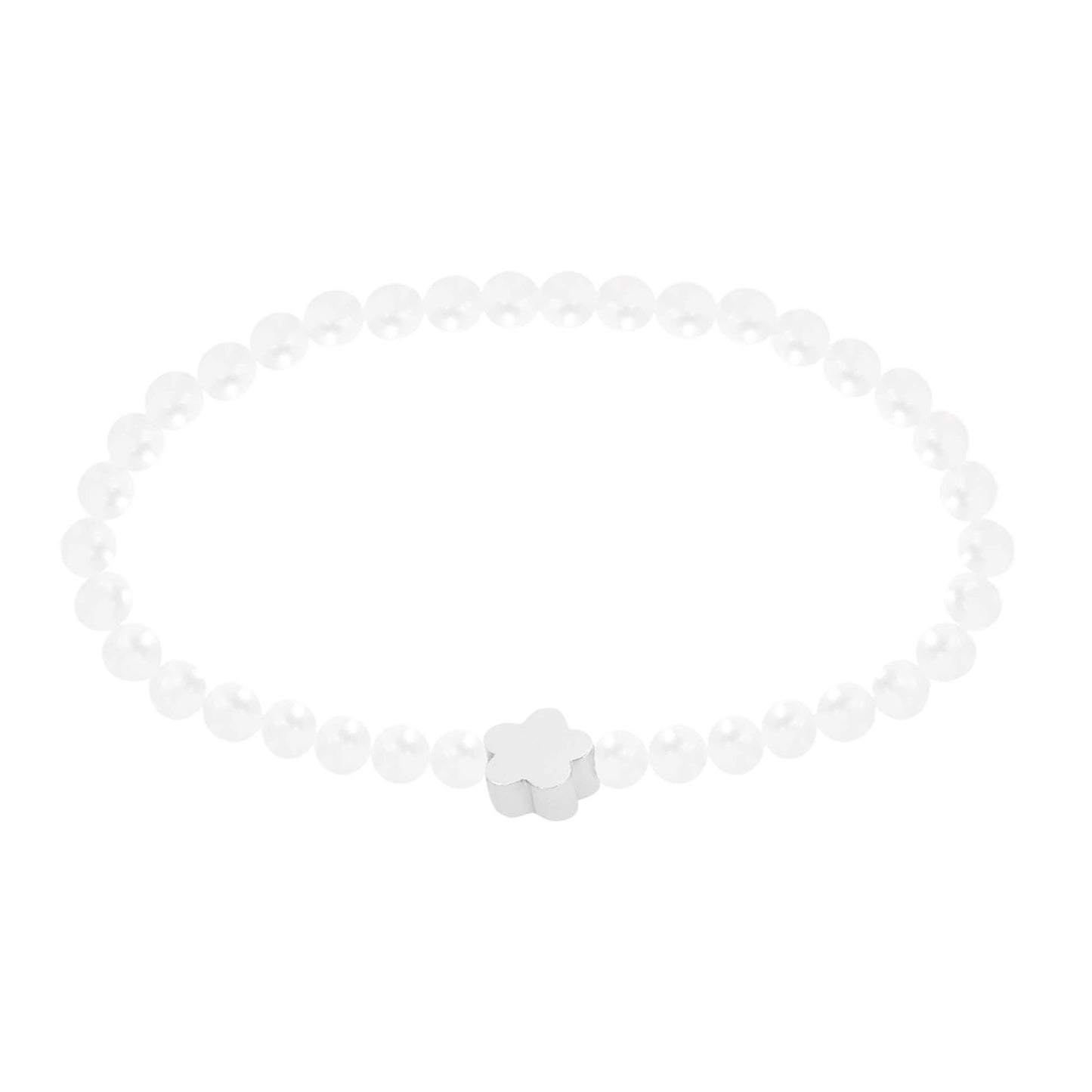 Armband - "New Wonderful Moments" - versilbert - Blume