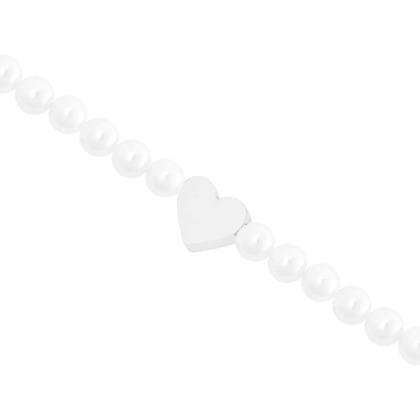 Armband - "New Wonderful Moments" - versilbert - Herz