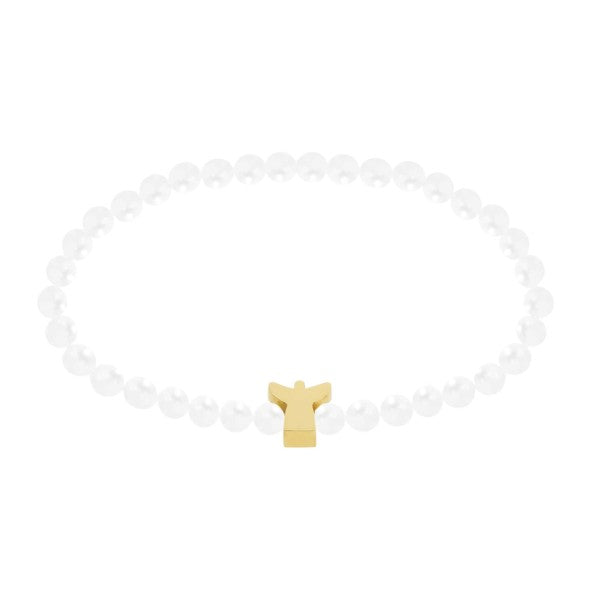 Armband - "New Wonderful Moments" - vergoldet - Schutzengel