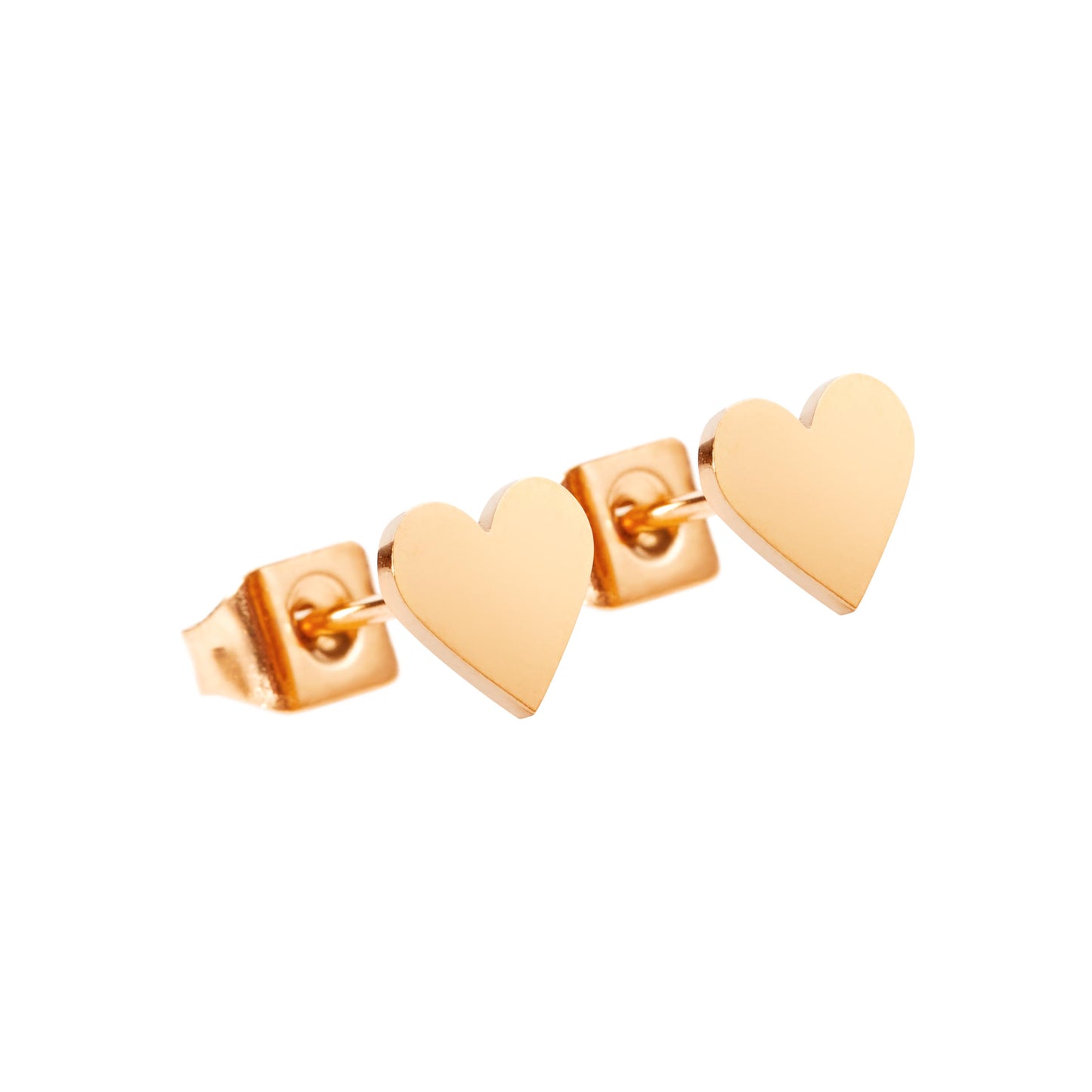 Ohrstecker Love it. - rosévergoldet - Herz