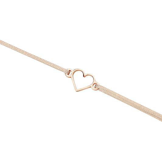 Armband - "friends for life" - rosévergoldet - Herz