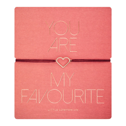 Armband - "little companion“ - rosévergoldet - Herz