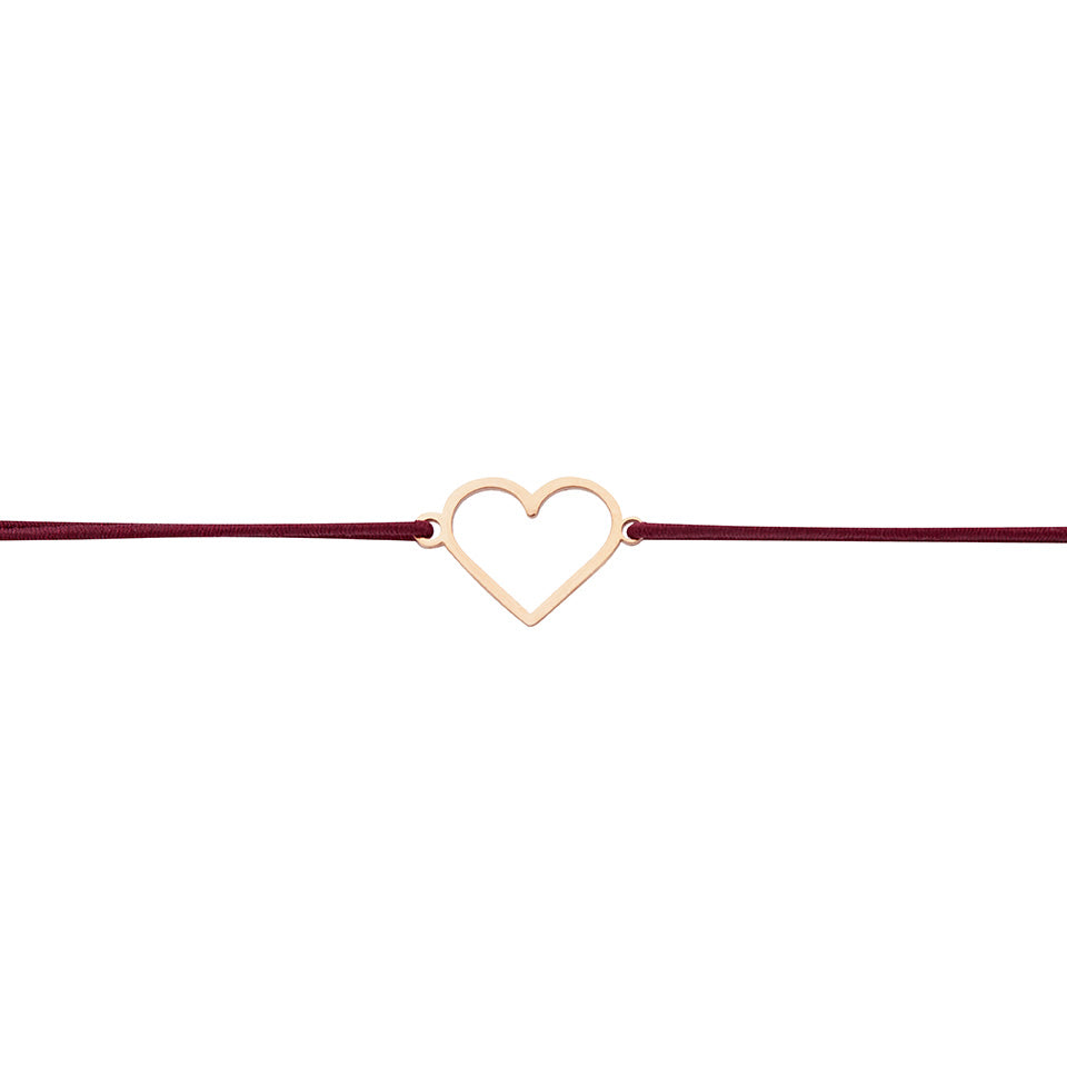 Armband - "little companion“ - rosévergoldet - Herz