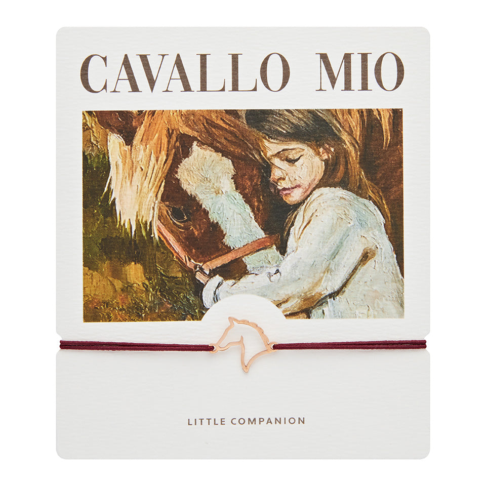 Armband - "little companion“ - rosévergoldet - Pferd