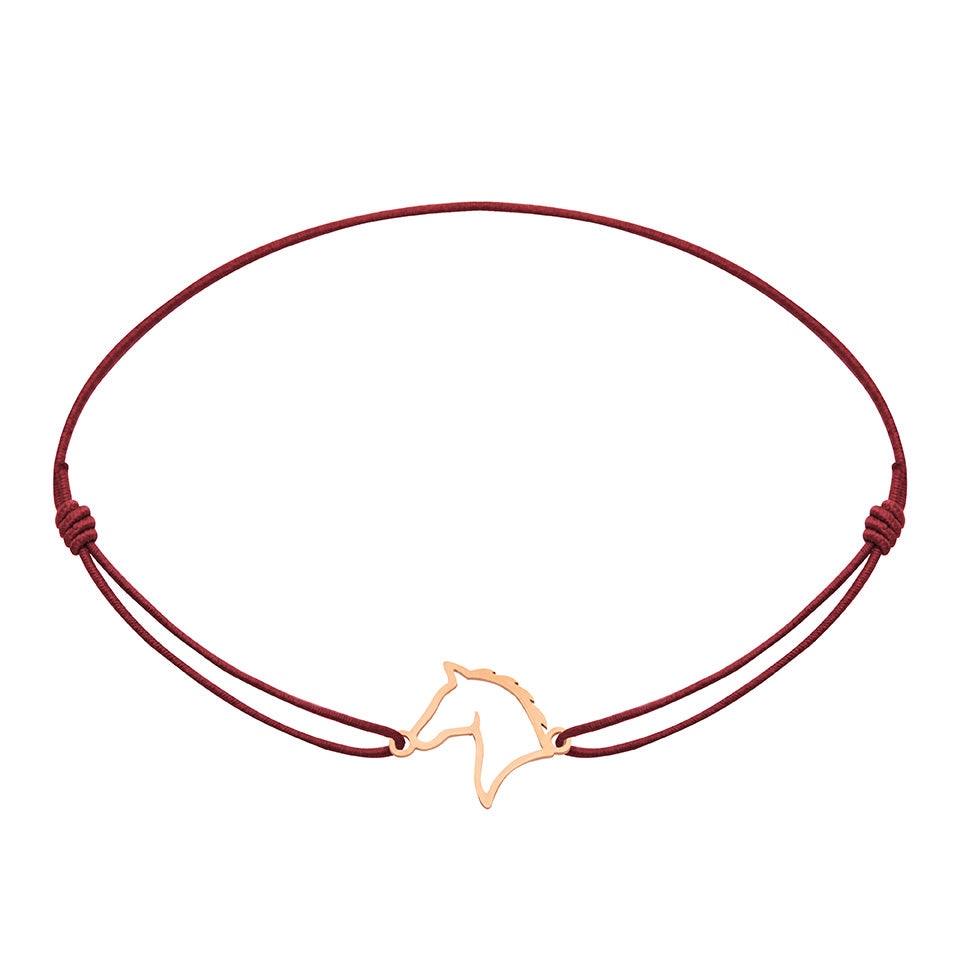 Armband - "little companion“ - rosévergoldet - Pferd