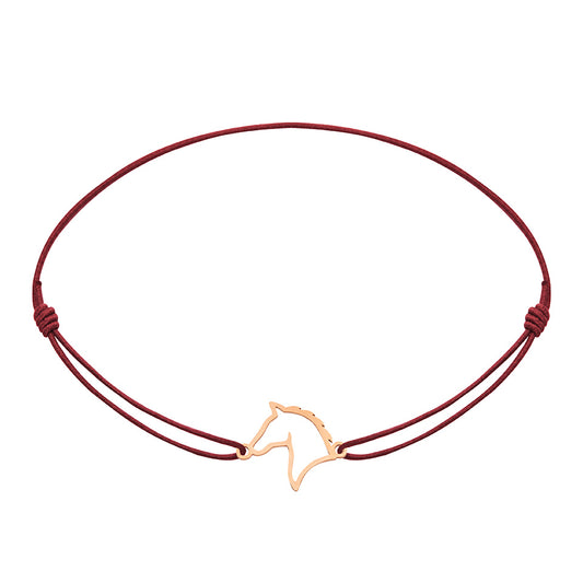 Armband - "little companion“ - rosévergoldet - Pferd