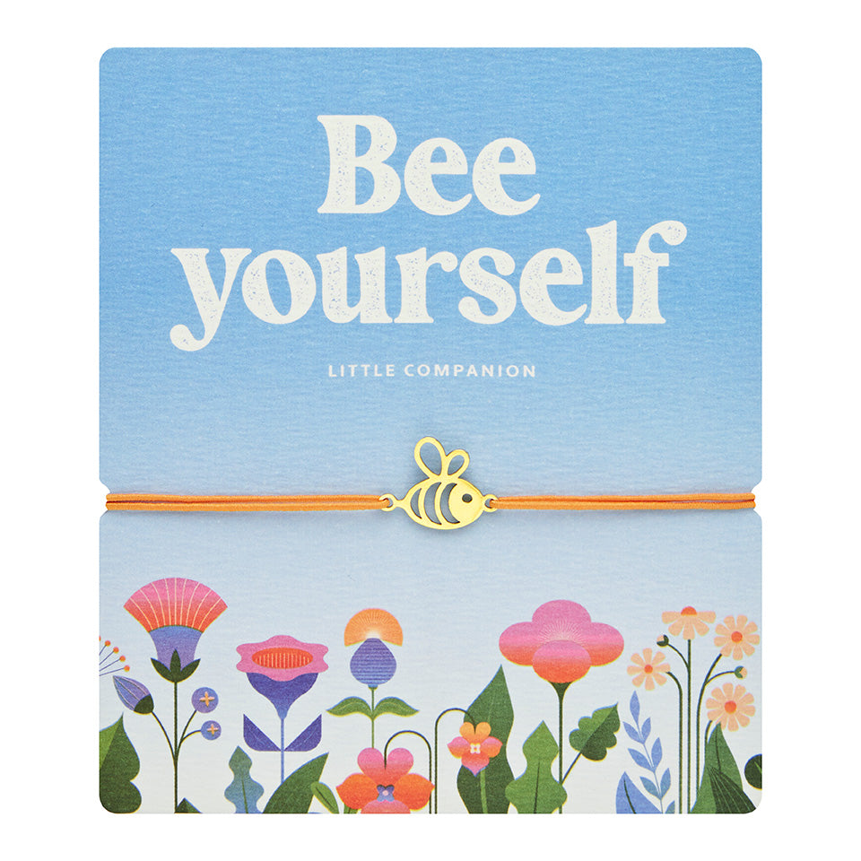 Armband - "little companion“ - vergoldet - Biene