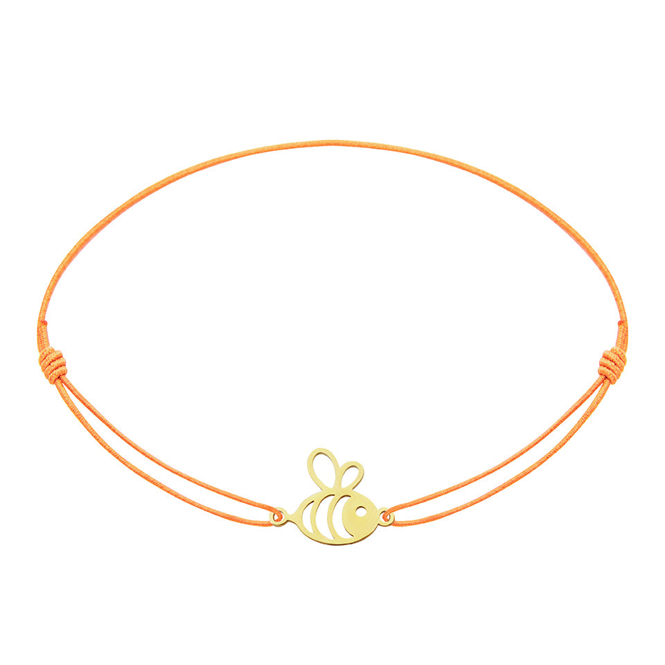 Armband - "little companion“ - vergoldet - Biene